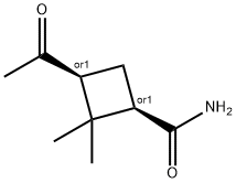 Cyclobutanecarboxamide, 3-acetyl-2,2-dimethyl-, cis- (9CI) 结构式
