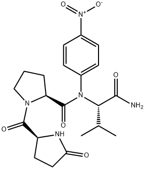 PYR-PRO-VAL-PNA, 83329-36-6, 结构式