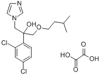 1H-Imidazole-1-ethanol, alpha-(2,4-dichlorophenyl)-alpha-((3-methylbut oxy)methyl)-, ethanedioate salt Structure