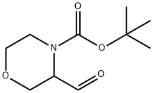 3-FORMYL-MORPHOLINE-4-CARBOXYLIC ACID TERT-BUTYL ESTER Structure