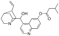 [4-[(5-ethenyl-1-azabicyclo[2.2.2]oct-7-yl)-hydroxy-methyl]quinolin-6- yl] 3-methylbutanoate Structure