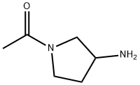 1-乙酰基-3-氨基吡咯烷 结构式