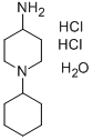1-CYCLOHEXYLPIPERIDIN-4-AMINE, DIHYDROCHLORIDE HYDRATE Struktur