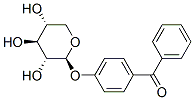 phenyl-[4-[(2S,3R,4S,5R)-3,4,5-trihydroxyoxan-2-yl]oxyphenyl]methanone Structure
