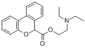 6-(2-Diethylaminoethoxycarbonyl)-6H-dibenzo(b,d)pyran 结构式