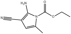 1H-Pyrrole-1-carboxylicacid,2-amino-3-cyano-5-methyl-,ethylester(9CI),83362-00-9,结构式