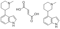 1H-Indole, 4-(1-methyl-3-piperidinyl)-, (E)-2-butenedioate (2:1) Structure