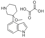 4-(3-Methoxypiperidin-3-yl)-1H-indole oxalate Structure