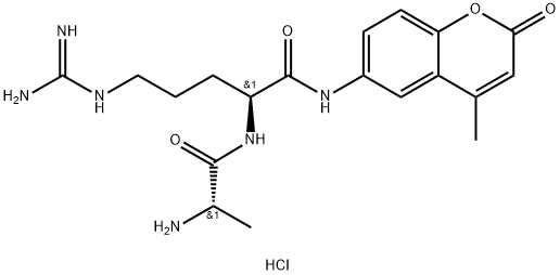 H-ALA-ARG-AMC HCL Structure