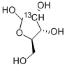 D-リボース-2-13C 化学構造式