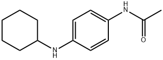 N-シクロヘキシル-N-アセチル-p-フェニレンジアミン 化学構造式