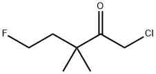 2-Pentanone,  1-chloro-5-fluoro-3,3-dimethyl- 结构式