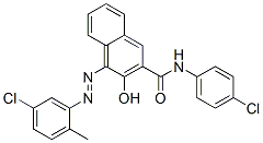 4-[(5-chloro-2-methylphenyl)azo]-N-(4-chlorophenyl)-3-hydroxynaphthalene-2-carboxamide 结构式