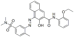 4-[[5-[(dimethylamino)sulphonyl]-2-methylphenyl]azo]-N-(2-ethoxyphenyl)-3-hydroxynaphthalene-2-carboxamide 结构式