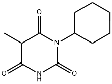 1-シクロヘキシル-5-メチルバルビツル酸 化学構造式