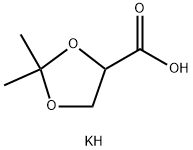 Potassium 2,2-dimethyl-1,3-dioxolane-4-carboxylate Structure