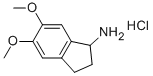 5,6-DIMETHOXY-1-AMINOINDANE HCL Struktur