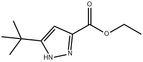 3-T-ブチル-5-ピラゾールカルボン酸エチル 化学構造式