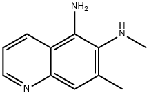 5-アミノ-6-メチルアミノ-7-メチルキノリン 化学構造式