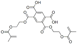 1,5-bis[2-[(2-methyl-1-oxoallyl)oxy]ethyl] dihydrogen benzene-1,2,4,5-tetracarboxylate Struktur