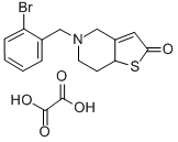 5-(o-Bromobenzyl)-5,6,7,7a-tetrahydro-4H-thieno(3,2-c)pyridin-2-one ox alate 结构式
