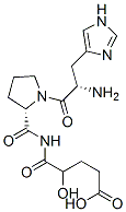 2-hydroxy-4-carboxybutyrylhistidylprolinamide 化学構造式