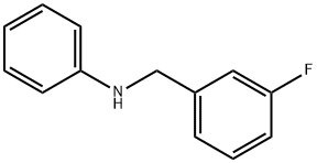 N-(3-フルオロベンジル)アニリン 化学構造式
