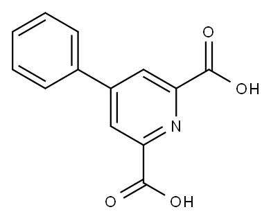 5-苯基-吡啶-2,6-二甲酸 结构式