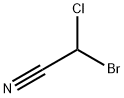 2-クロロ-2-ブロモアセトニトリル 化学構造式