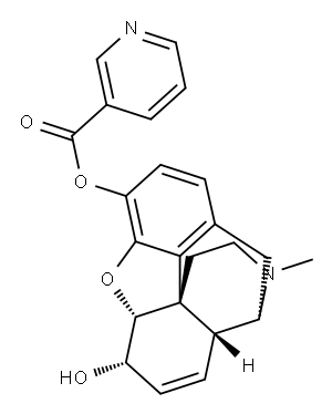 morphine 3-nicotinate Structure