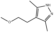 3,5-DIMETHYL-4-(2-METHOXYETHYL)-1H-PYRAZOLE 结构式