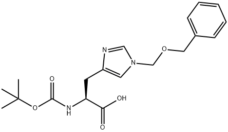 N-BOC-1-苄氧甲基-L-组氨酸 结构式