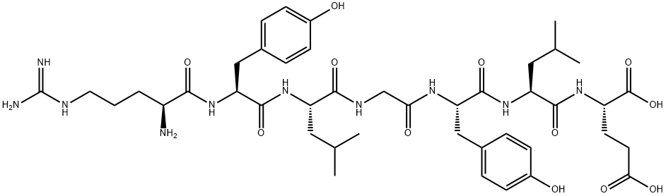 ARG-TYR-LEU-GLY-TYR-LEU-GLU, 83471-49-2, 结构式