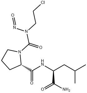 1-(((2-Chloroethyl)nitrosoamino)carbonyl)-L-prolyl-L-leucinamide 结构式