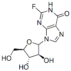 9--D-Arabinofuranosyl-2-fluoro-1,9-dihydro-6H-purin-6-one Struktur