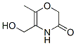 2H-1,4-Oxazin-3(4H)-one, 5-(hydroxymethyl)-6-methyl- (9CI) Struktur