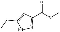 3-エチル-5-ピラゾールカルボン酸メチルエステル 化学構造式