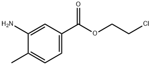 3-氨基-4-甲基苯甲酸 2-氯乙酯,83488-00-0,结构式