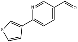 6-(3-チエニル)ニコチンアルデヒド 化学構造式