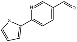 6-Thien-2-ylnicotinaldehyde Struktur
