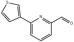 6-(3-噻吩基)吡啶-2-甲醛, 834884-76-3, 结构式