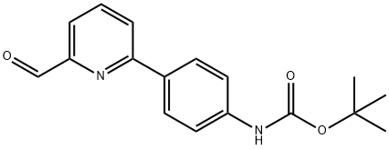 [4-(6-FORMYLPYRIDIN-2-YL)PHENYL]CARBAMIC ACID TERT-BUTYL ESTER Struktur