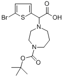 [(5-BROMO-2-THIENYL)(4-TERT-BUTOXYCARBONYL)-1,4-DIAZEPAN-1-YL]ACETIC ACID Structure