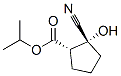 Cyclopentanecarboxylic acid, 2-cyano-2-hydroxy-, 1-methylethyl ester, (1S,2R)- (9CI) 结构式