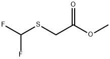 [(ジフルオロメチル)チオ]酢酸メチル 化学構造式
