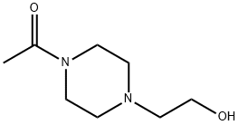 1-アセチル-4-(2-ヒドロキシエチル)ピペラジン 化学構造式