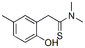 Benzeneethanethioamide,  2-hydroxy-N,N,5-trimethyl- 结构式