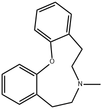 6,7,8,9-tetrahydro-7-methyl-5H-dibenz[b,i][1,6]oxazecine Structure