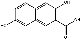 3,7-ジヒドロキシ-2-ナフトエ酸 化学構造式
