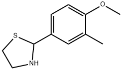 2-(4-methoxy-3-methyl-phenyl)thiazolidine 结构式